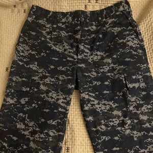 Digital Blue Camo Cargo Pants